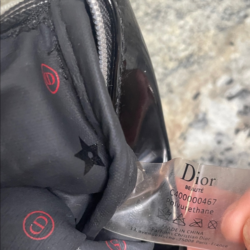 Dior Glossy Black Cosmetics Bag - Picture 6 of 7
